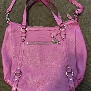 Coach purple Leather Women's Bag